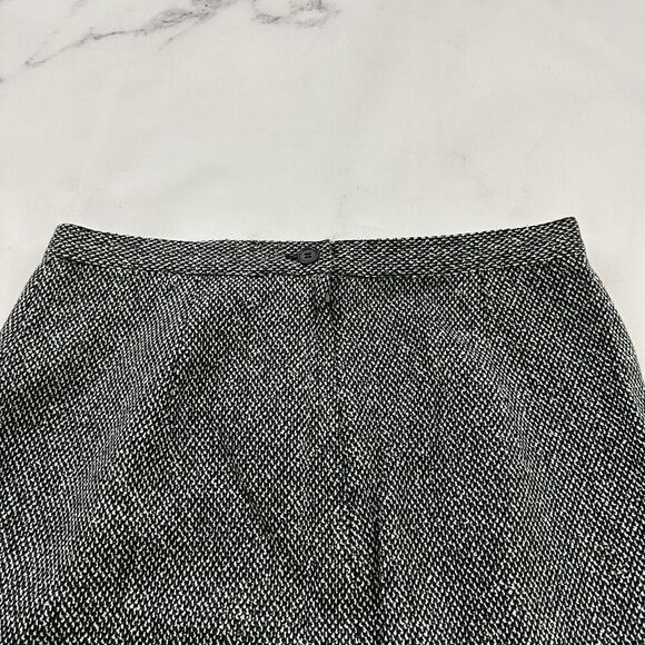 JRT Womens Vintage 90s Tweed Mini Skirt Size 12 New Black White Academia - Picture 7 of 9